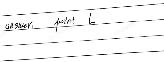 What is the midpoint of overline FB ? point A point G point H point L