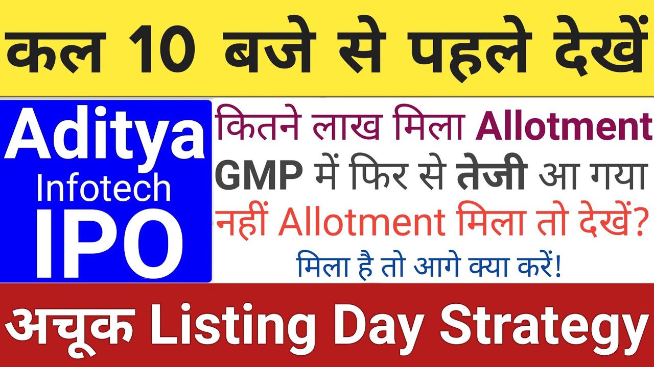 Aditya Infotech IPO: Listing Strategy, GMP Today, & Stock Market Talk