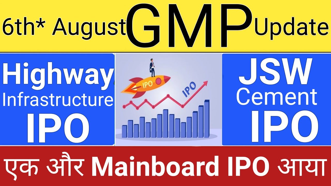 Upcoming IPOs August 2025: Highway Infrastructure & JSW Cement GMP | Stock Market News